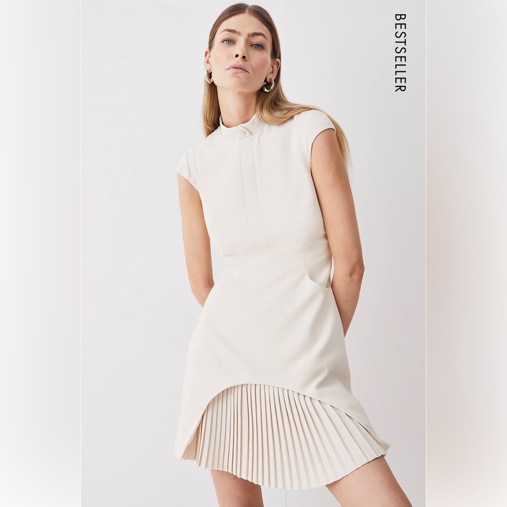 Karen Millen Military Tailored Mini Dress